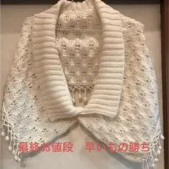 最終お値段です。透かし編みのショールのサムネイル