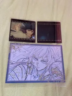 鬼滅の刃ダイニング フィルム風クリアカード2種＆おすそ分けポストカード　冨岡義勇