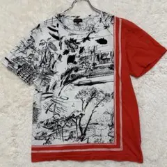 希少サイズXL ポールスミス　風景画　デザインTシャツ 半袖　日本製