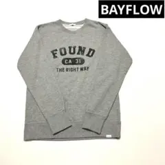 美品　BAYFLOW ベイフロー　ロゴ入りスウェット