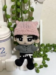 猫耳ニット帽 ピンク☆すのチル☆ハンドメイド SnowMan 小物