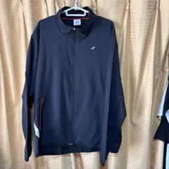 メンズ　スーパースター、ミズノブラック　ナイロンジャケット　Oサイズ