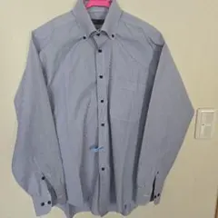 ストライプ ボタンダウンシャツ　L