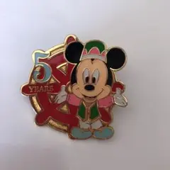 ディズニーピンバッジミッキー　5周年