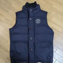 ABERCROMBIE AND FITCH ネイビー ダウンベスト