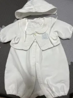 セレモニードレス ベスト付き 帽子セット ホワイト