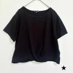 FASHION NOVA【2X】Tシャツ クルーネック 半袖 無地 ブラックのサムネイル