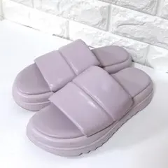 【最終価格】attagirl 厚底パデットベルトサンダル ピンク 24.5cmのサムネイル