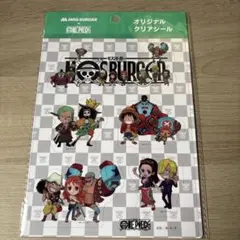 MOS BURGER ONE PIECE クリアシール 3枚セット