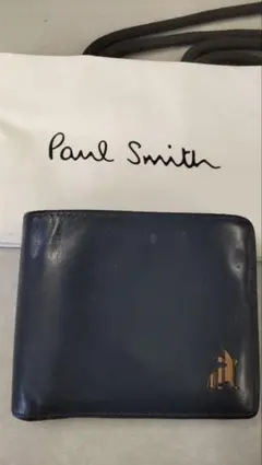Paul Smith ネイビー 二つ折り財布