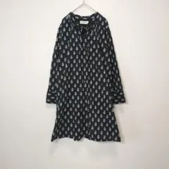 未使用級♡サニークラウズ 葉柄 ボウタイ チュニック シャツのサムネイル