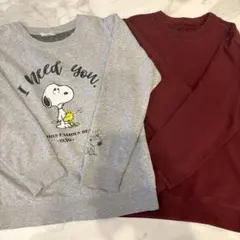PEANUTS スヌーピー スウェット 2枚セット