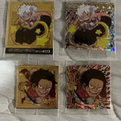 ワンピース ウエハース LOG.12 パラレル ルフィ ニカ＆ロジャー　セット