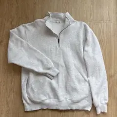 【GU Mサイズ】ヘビーウェイトスウェットハーフジッププルオーバー メンズ