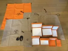 エルメス オレンジボッス&巾着袋12点セット