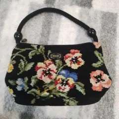 FEILER　ハンドバッグ　パンジー　フェイラー　ヴィンテージ