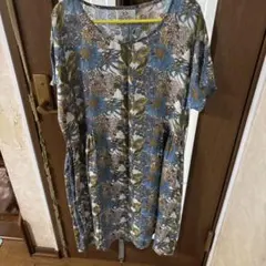 h.b エイチビー　花柄 半袖 チュニック ワンピースのサムネイル