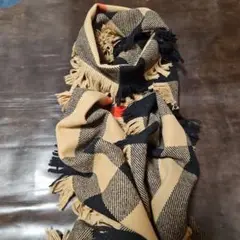 BURBERRY　ダブルフリンジロングマフラー