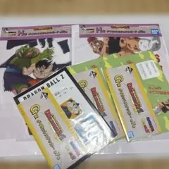 ドラゴンボール ビジュアルボード2枚とシール3枚セット一番くじ