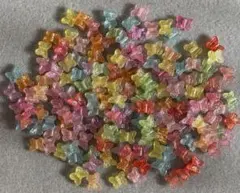 蝶形ビーズ プラスチック バタフライ オーロラ