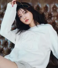 snidel Web限定 ボアロゴスウェット アイボリー