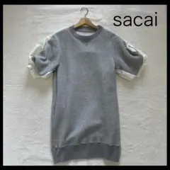 サカイ SPONGE SWEATDRESS ドッキング MA-1 ワンピースのサムネイル