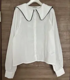 earth music&ecology 配色ピコレースブラウス