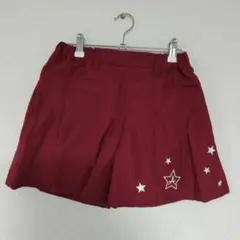 アルジー　キュロット　ショートパンツ　150　　ひざ上丈　ハーフパンツ　レッド