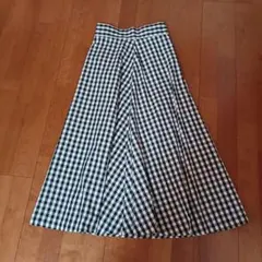 GU ギンガムチェック フレアスカート タグ付き未使用