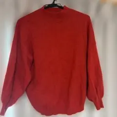 l'atelier du savon レッドセーター 長袖