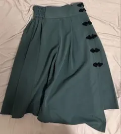 axes femme チャイナボタンアシメスカート グリーンのサムネイル