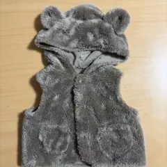 branshes くま耳付きモコモコベスト