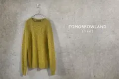 TOMORROWLAND tricot ケーブル編みニット マスタード M - メルカリ