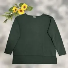 【URBAN RESEARCH DOORS】Tシャツ　長袖　グリーン　緑　F