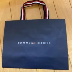 TOMMY HILFIGER ショップ袋 大きめ ネイビー