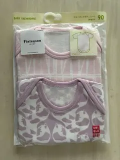 UNIQLO ベビー クルーネックボディスーツ フィンレイソン 90 2点