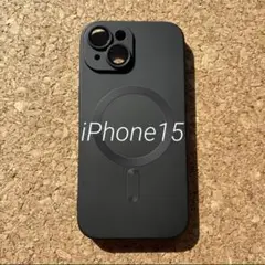 iPhone15 MagSafe ケース　スマホケース　ブラック　レンズ保護
