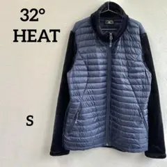 32°HEAT サーティツーヒート ダウン×フリースジャケット S ネイビー