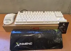 MAMGASNAKE（白）メカニカルゲーミング光るキーボード英語配列＆光るマウス