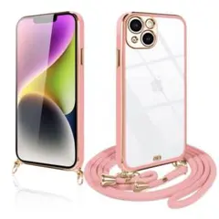 〈ピンク〉　iPhone14 iphone13 スマホケース