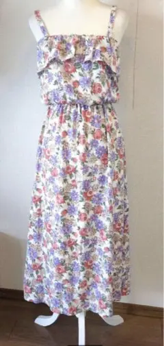 【新品】Ferouxフェルゥ　オンワード　フラワープリント　キャミワンピース