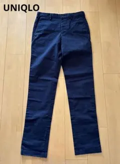 美品 UNIQLO ブラックチノパン ストレート
