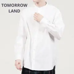 新品★手洗可 コットンバンドカラーシャツ 白TOMORROWLAND¥26400