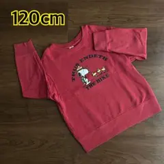 ユニクロUNIQLO スヌーピー トレーナー 120cm レッド