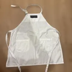 DEAN&DELUCA キッズエプロン　綿100 ホワイト無地のサムネイル