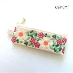 【Y様専用ページ】インド刺繍リボンポーチ⑧