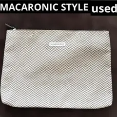 【used】MACARONIC STYLE 幾何学模様 クラッチバッグ
