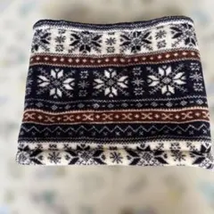 フリースネックウォーマー 雪の結晶