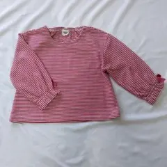 SIMPLE FREE 赤と白ストライプ トレーナー95