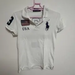 Ralph Lauren レディース ポロシャツ ビックポニー 白 USA